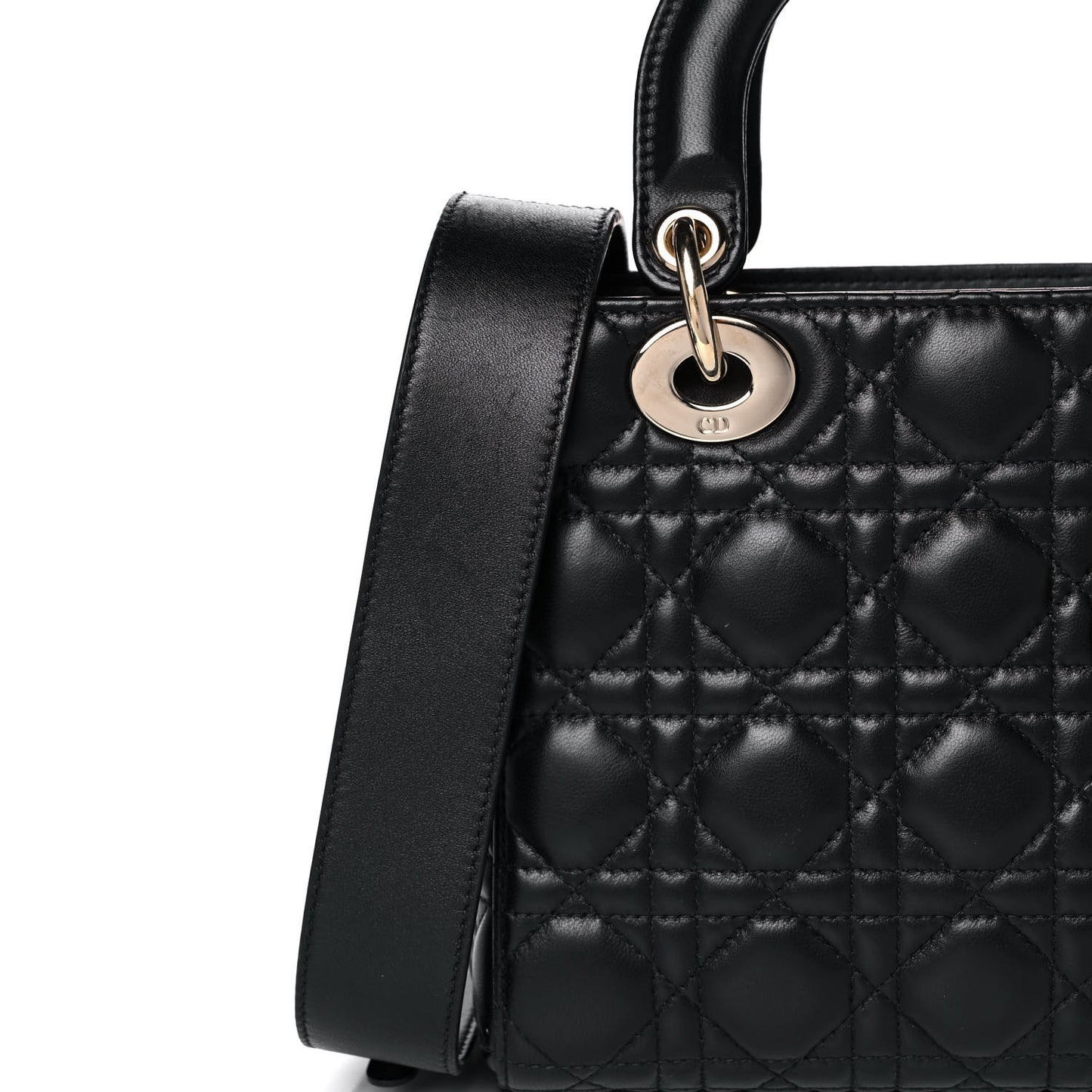 Lambskin Cannage Small My ABCDior Lady Dior Black