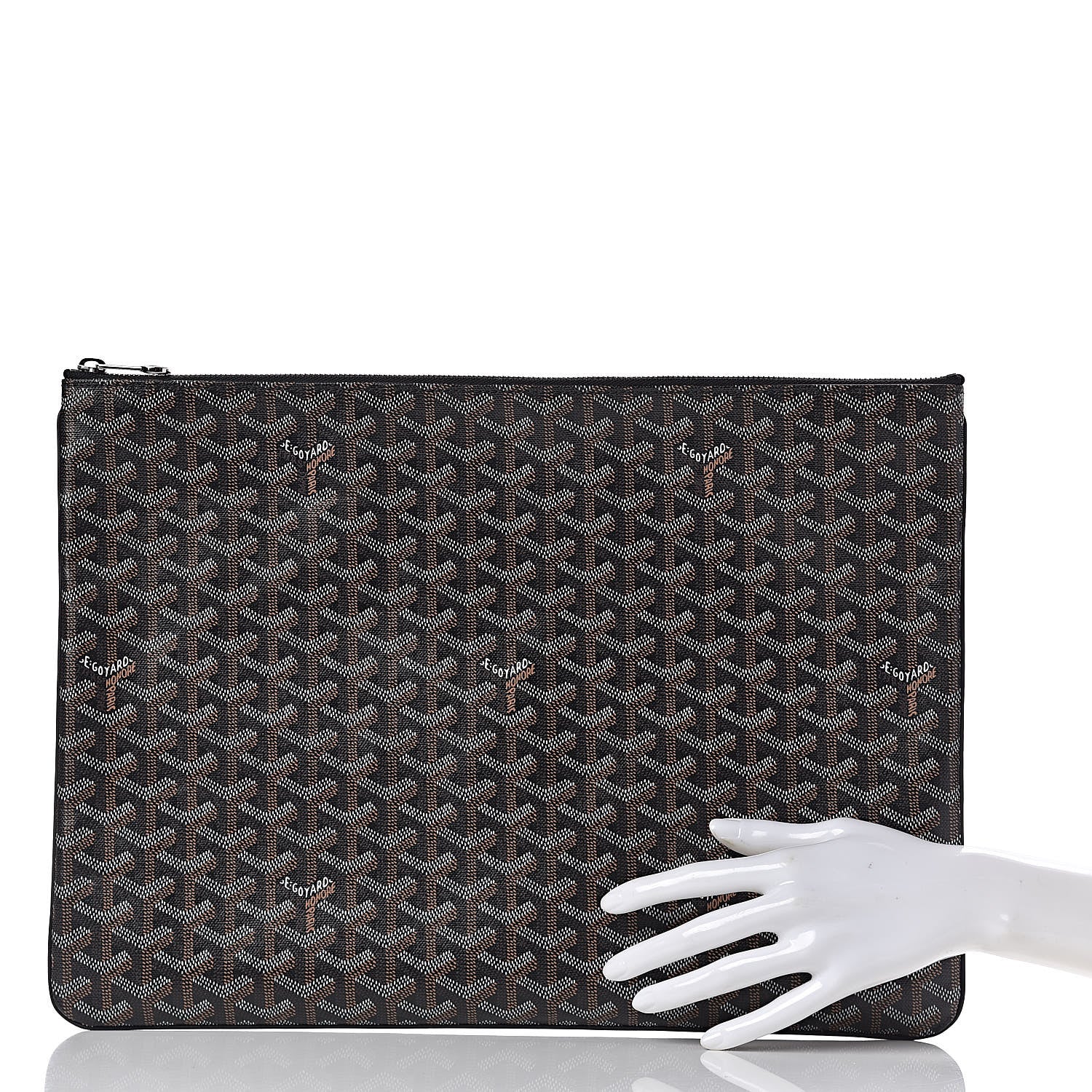 Goyard Goyardine Senat Pochette GM Black 2 of 8