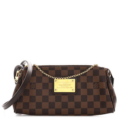 Louis Vuitton LOUIS VUITTON Damier Ebene Eva Clutch 1 of 8