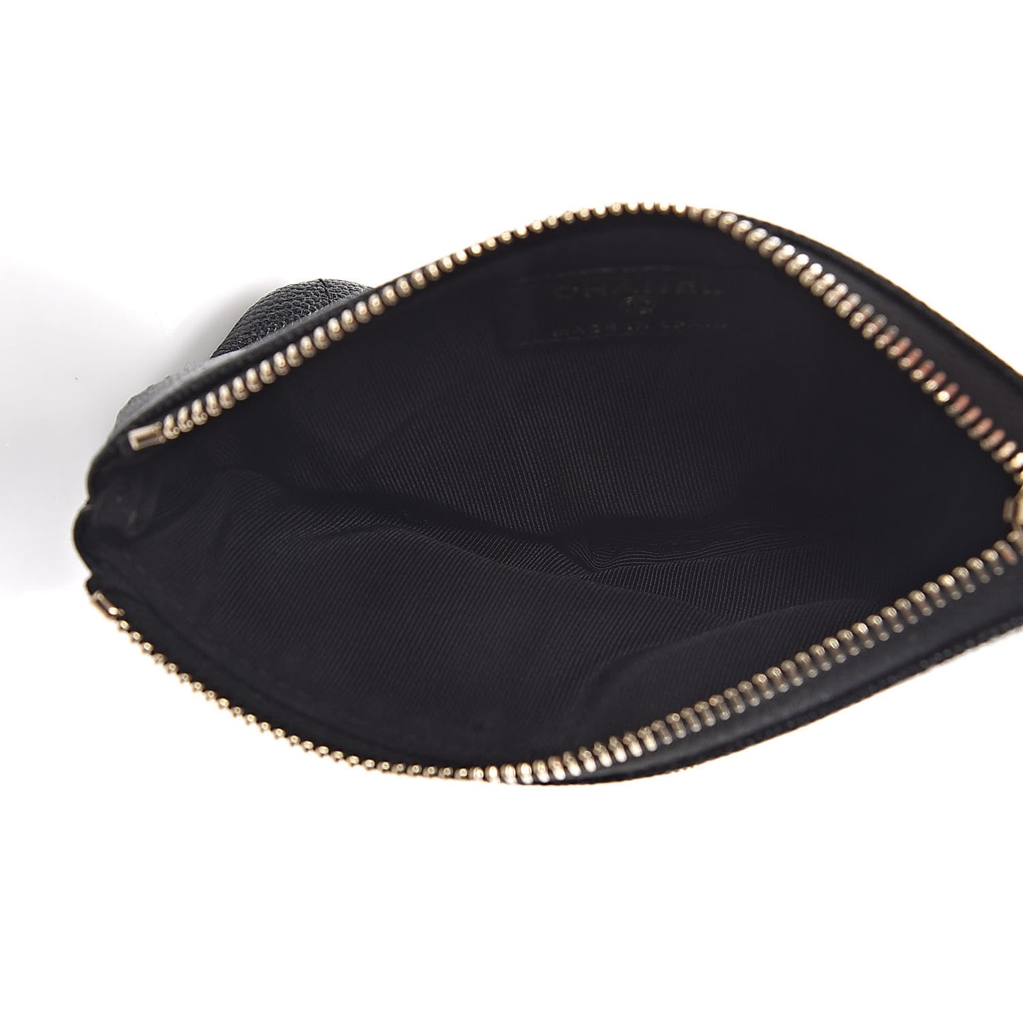 Caviar Quilted Small Vintage Mademoiselle Cosmetic Case Black