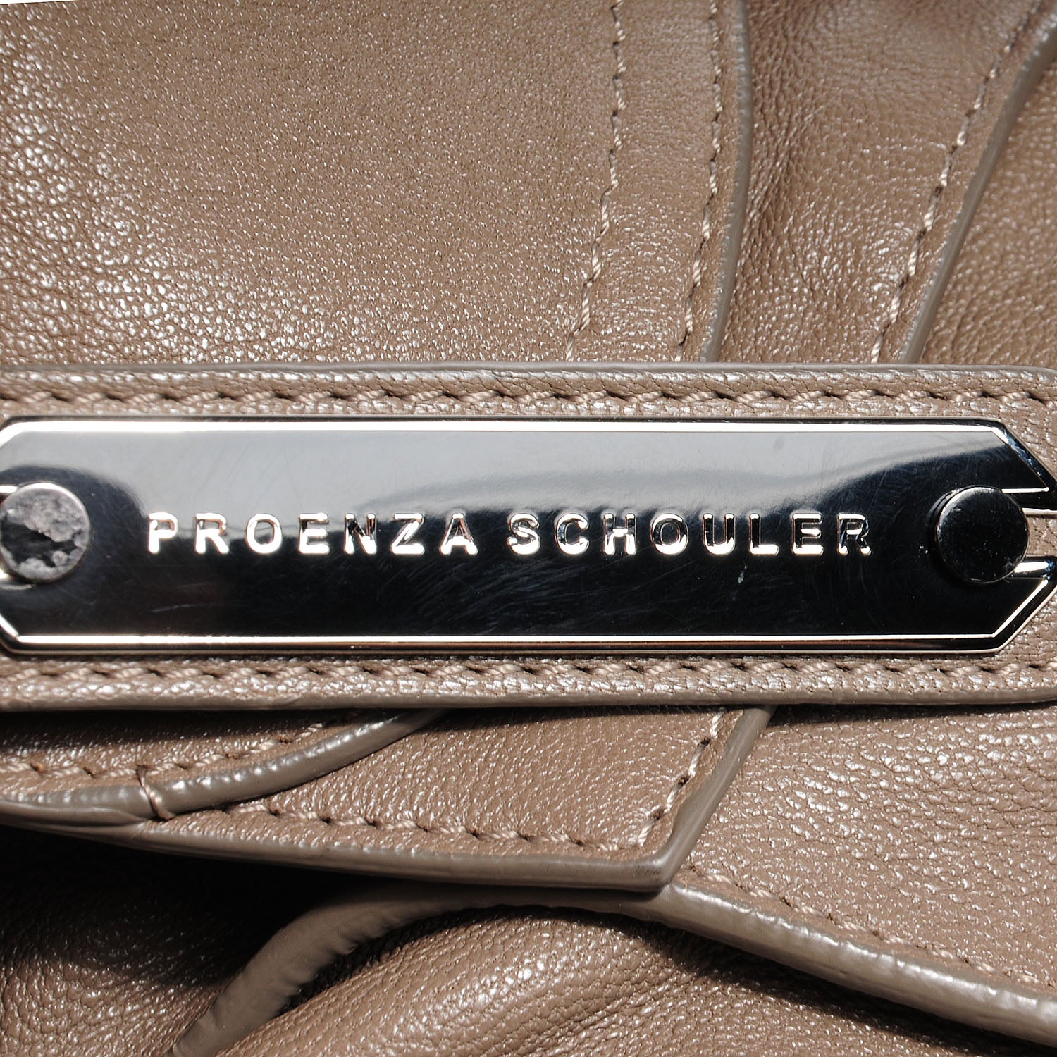 Proenza Schouler Lambskin PS1 Large Satchel Smoke 13 of 14