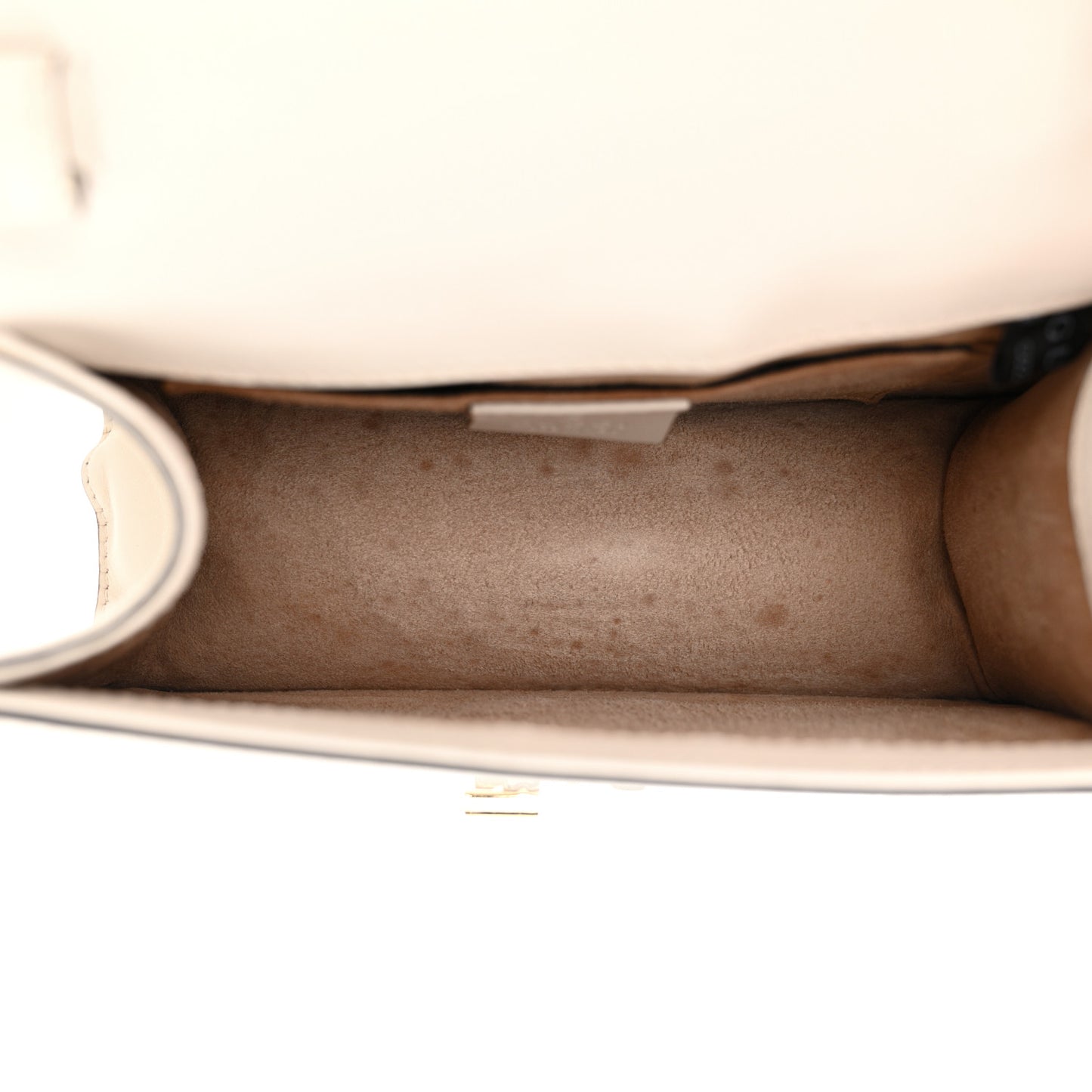 Calfskin Mini Sylvie Top Handle Bag White