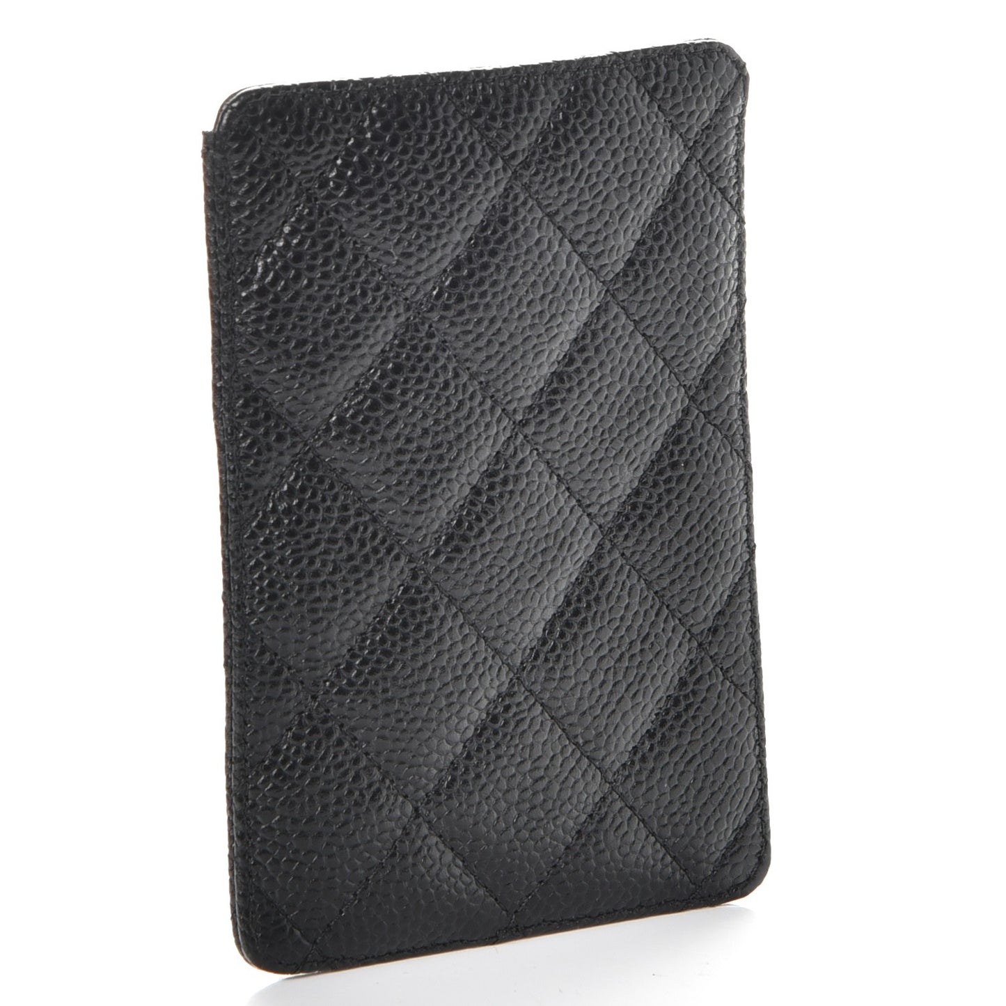 Caviar Quilted iPhone Case Black