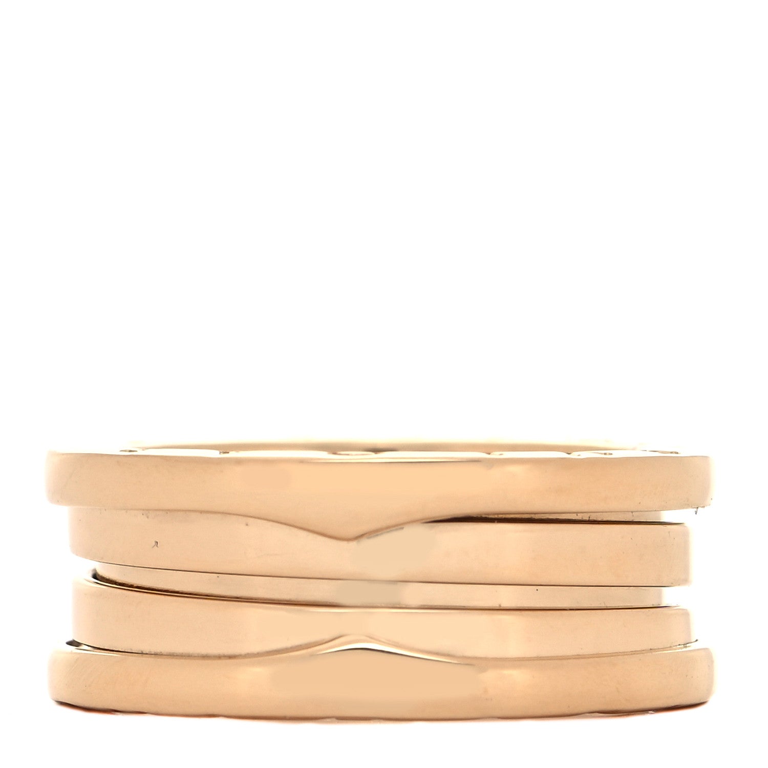 Bulgari 18K Yellow Gold B.Zero1 Three-Band Ring 53 6.25 4 of 10
