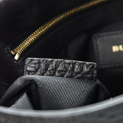 Burberry Signature Grain Medium Mildenhall Crossbody Bag Black 7 of 11