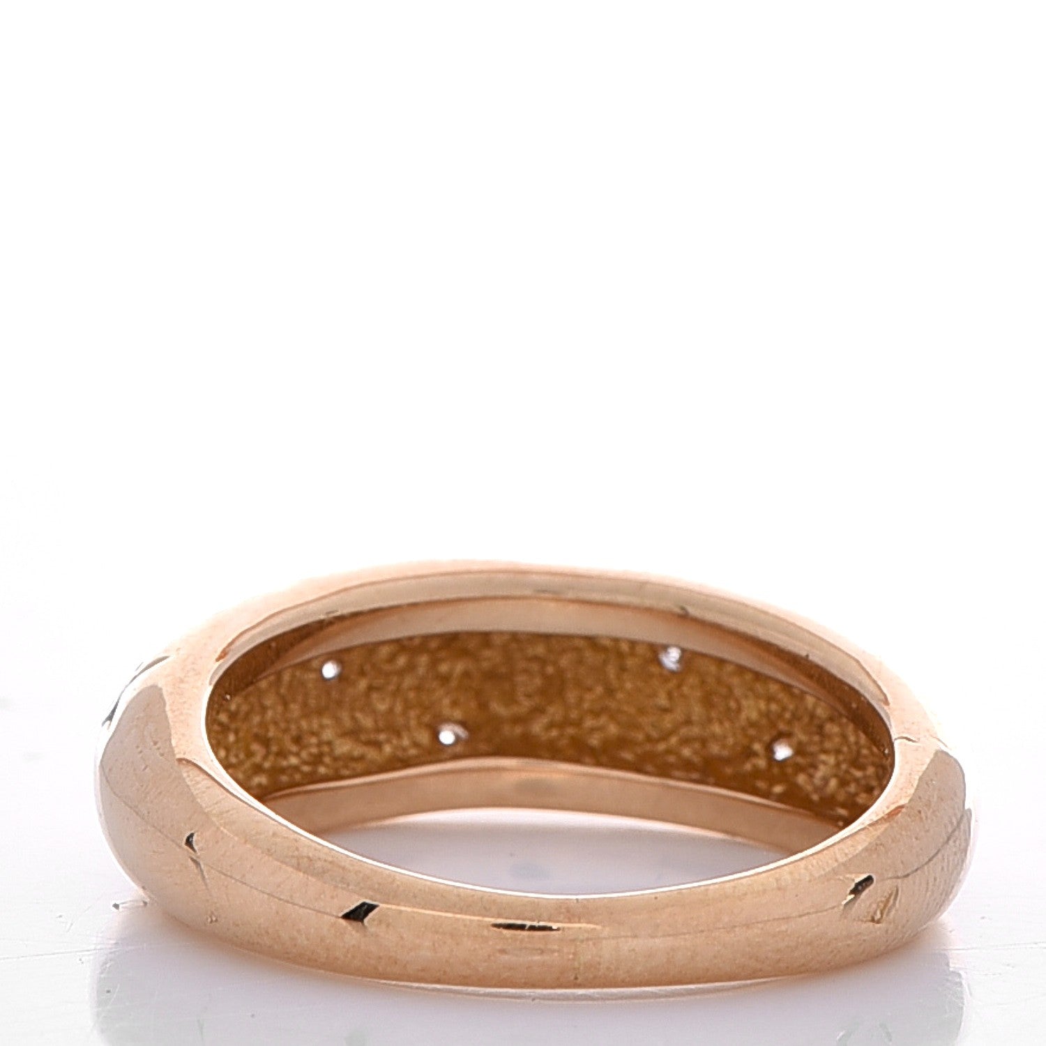 Van Cleef & Arpels 18K Yellow Gold Diamond Dome Star Ring 50 5.5 3 of 4
