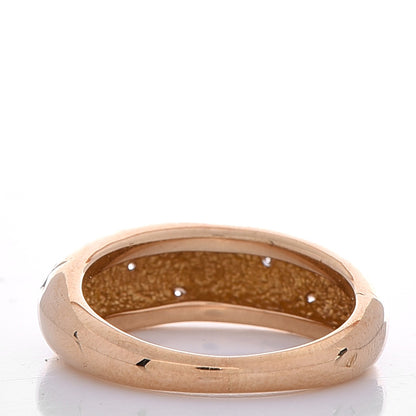 Van Cleef & Arpels 18K Yellow Gold Diamond Dome Star Ring 50 5.5 3 of 4