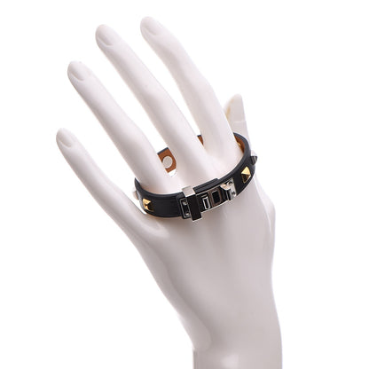 Hermes Swift Mini Dog Clous Carres Bracelet T2 Black 2 of 8