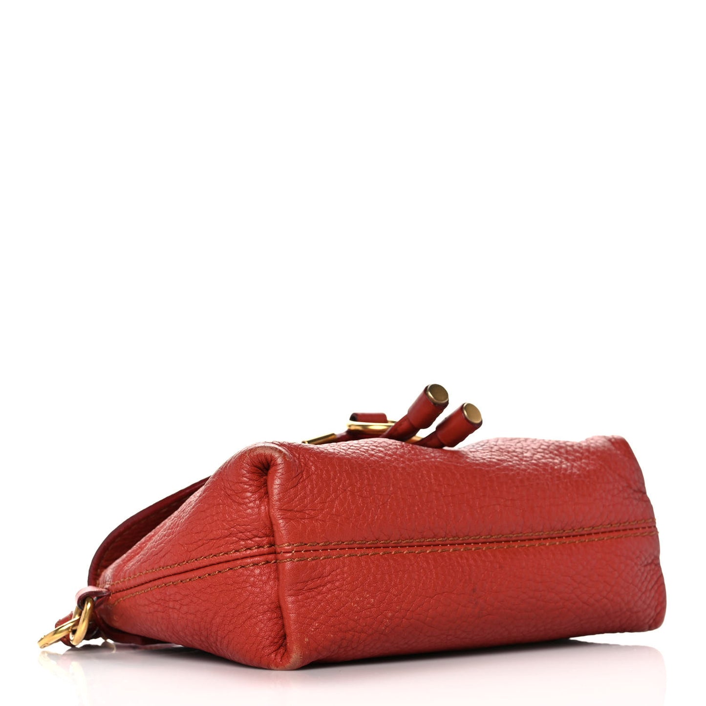 Calfskin Marcie Pochette Crossbody Bag Terracotta