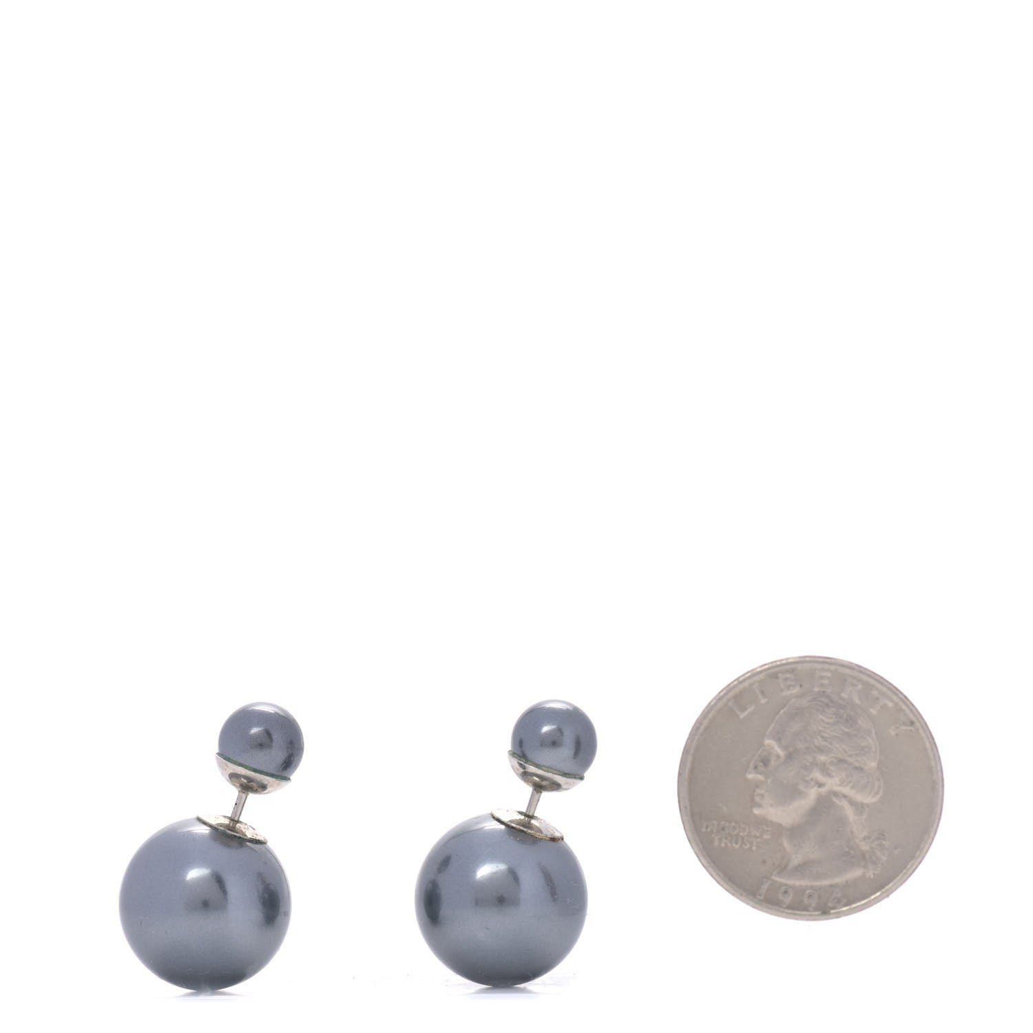 Christian Dior Mise En Dior Tribal Earrings Grey 2 of 4
