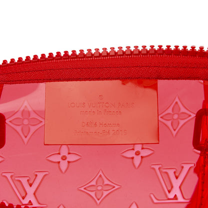 Louis Vuitton PVC Monogram Keepall Bandouliere 50 Grenadine Red 6 of 9