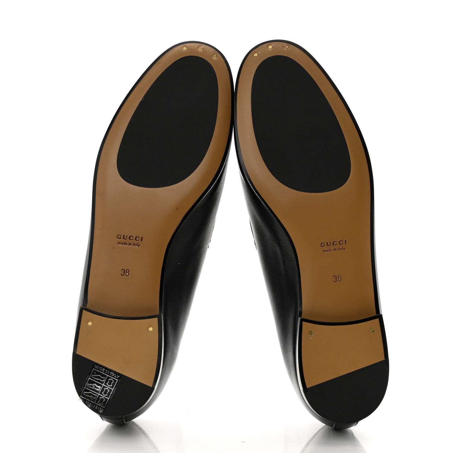 Gucci Calfskin Womens Jordaan Loafers 38 Black 5 of 9