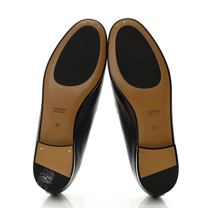 Gucci Calfskin Womens Jordaan Loafers 38 Black 5 of 9