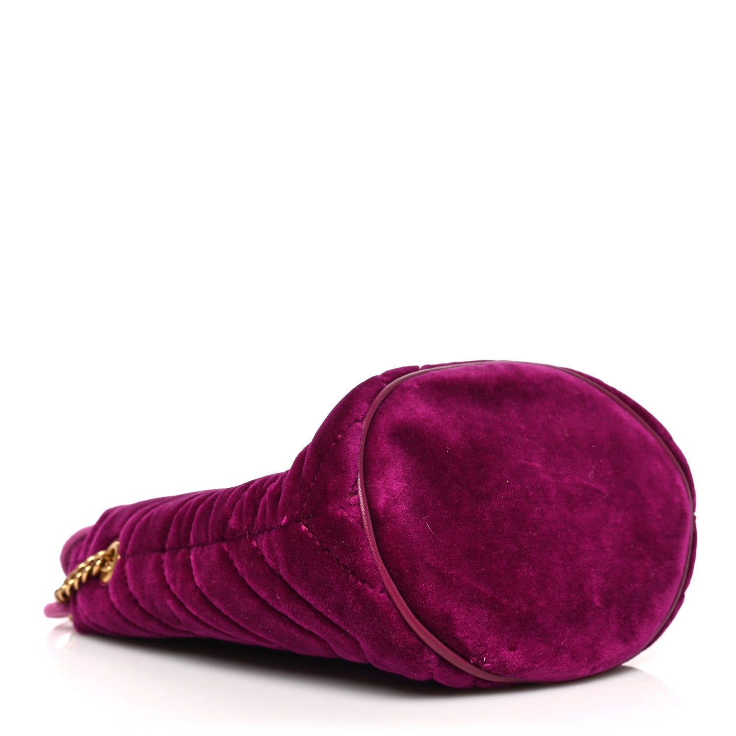 Gucci Velvet Matelasse GG Marmont Bucket Bag Light Raspberry Rose 4 of 8