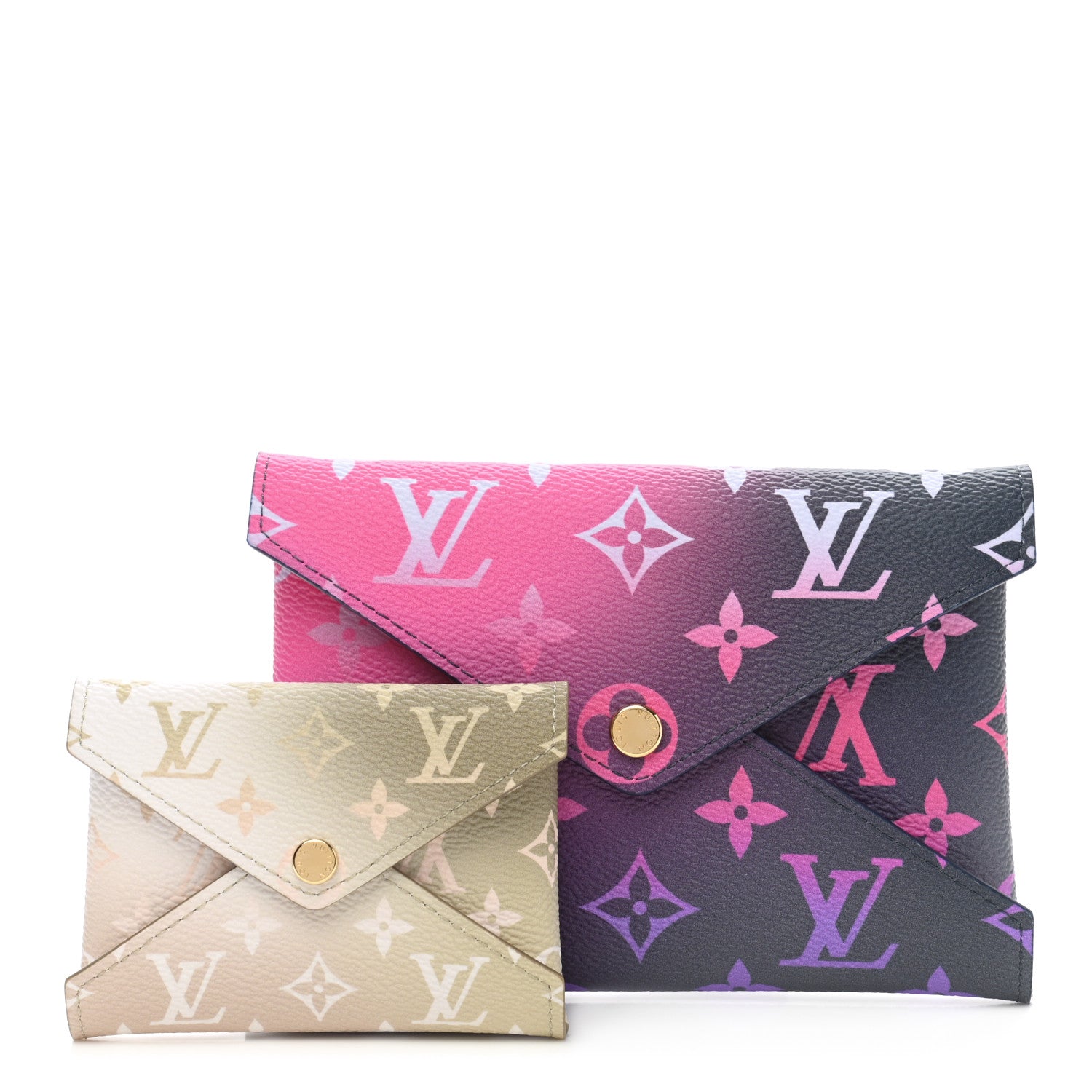 Louis Vuitton Monogram Giant Spring In The City Kirigami Pochette Set Midnight Fuchsia Sunset Kaki 1 of 8