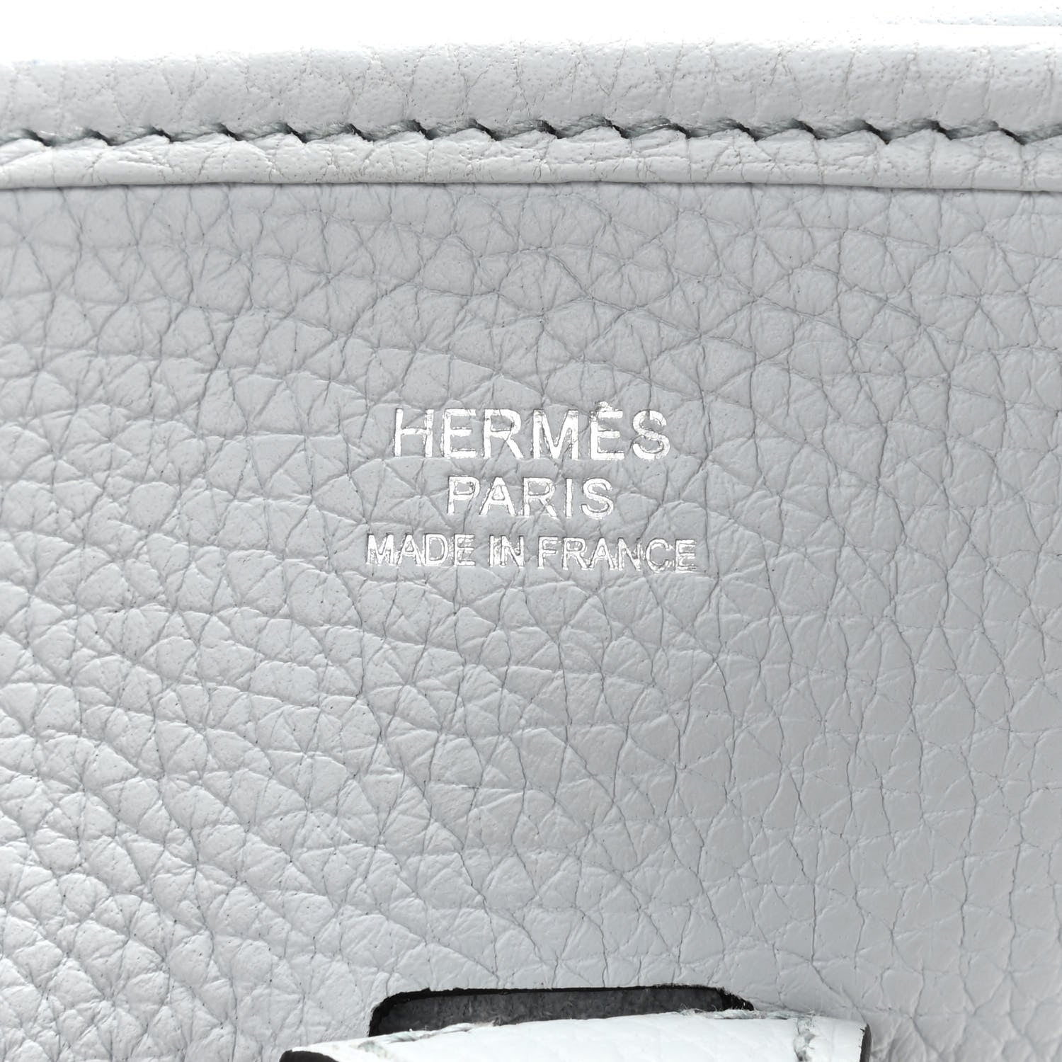 Hermes Taurillon Clemence Evelyne III PM Bleu Pale 6 of 14