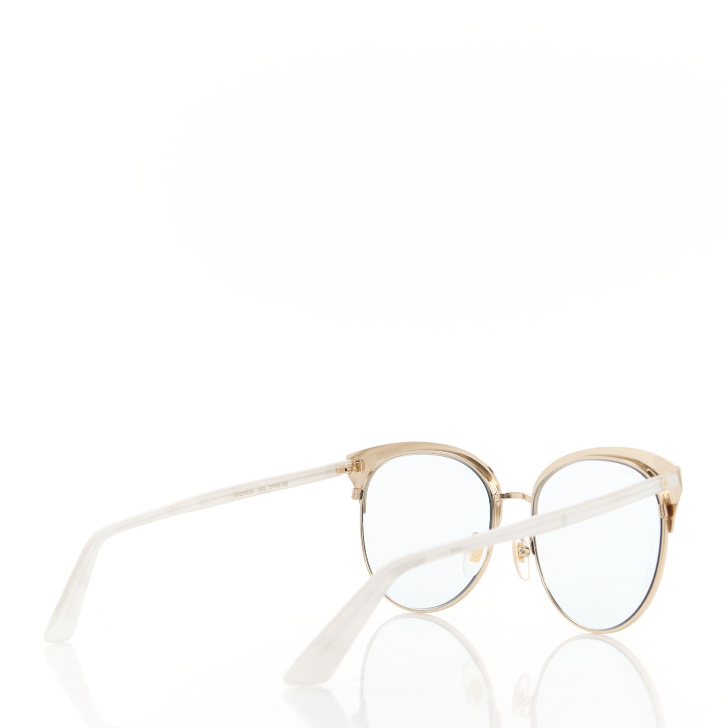 Round Metal GGG0246 Sunglasses Light Blue