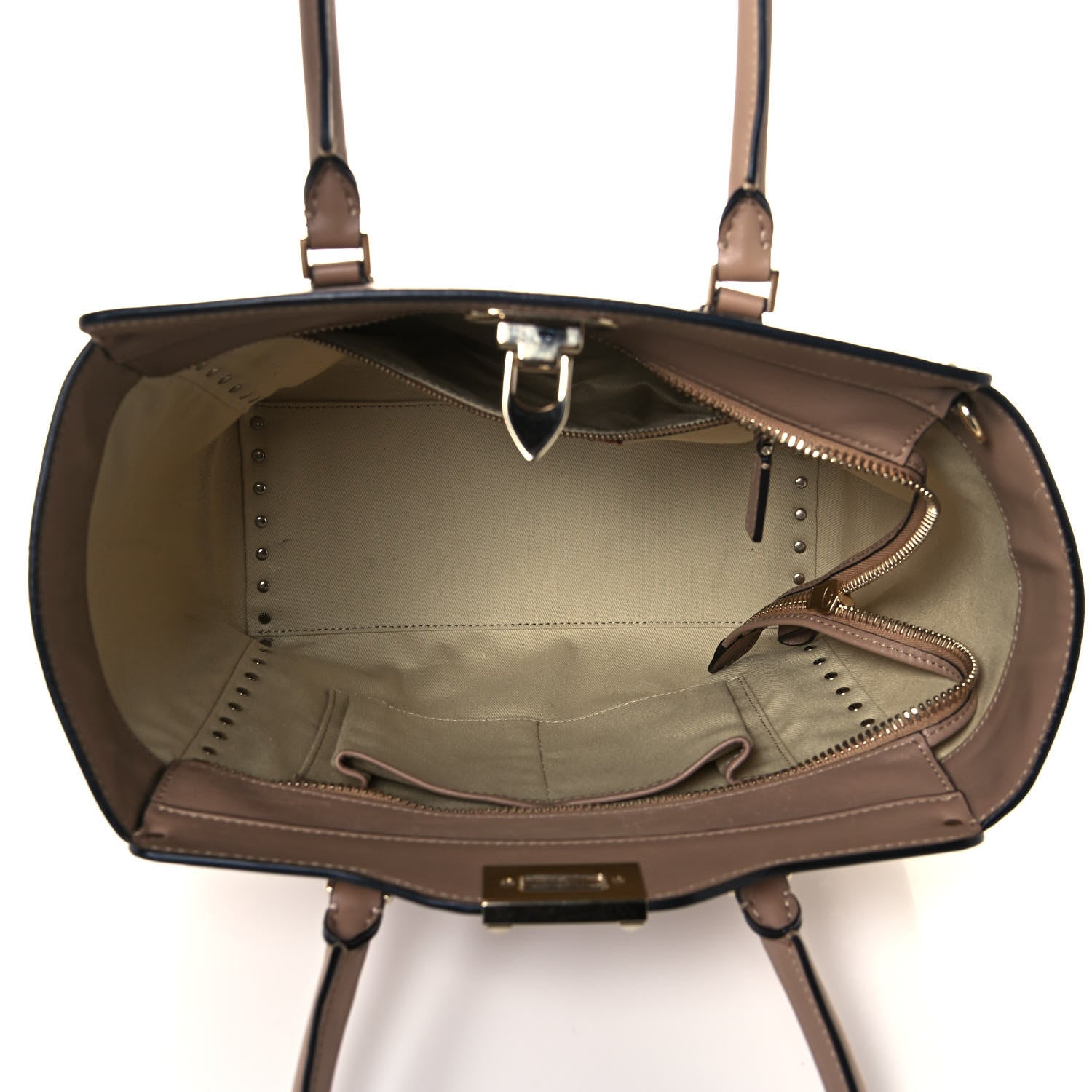 Valentino Garavani Vitello Rockstud Double Handle Tote Alpaca 5 of 17