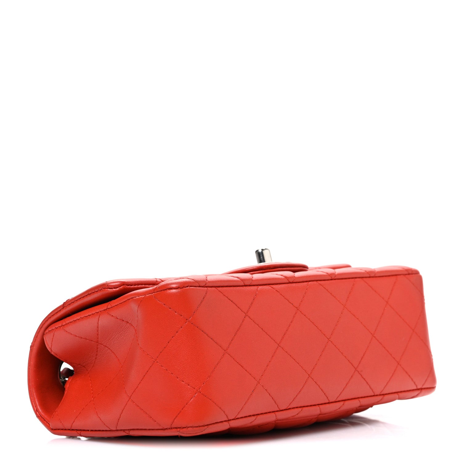 Chanel Lambskin Quilted Mini Rectangular Flap Red 4 of 10