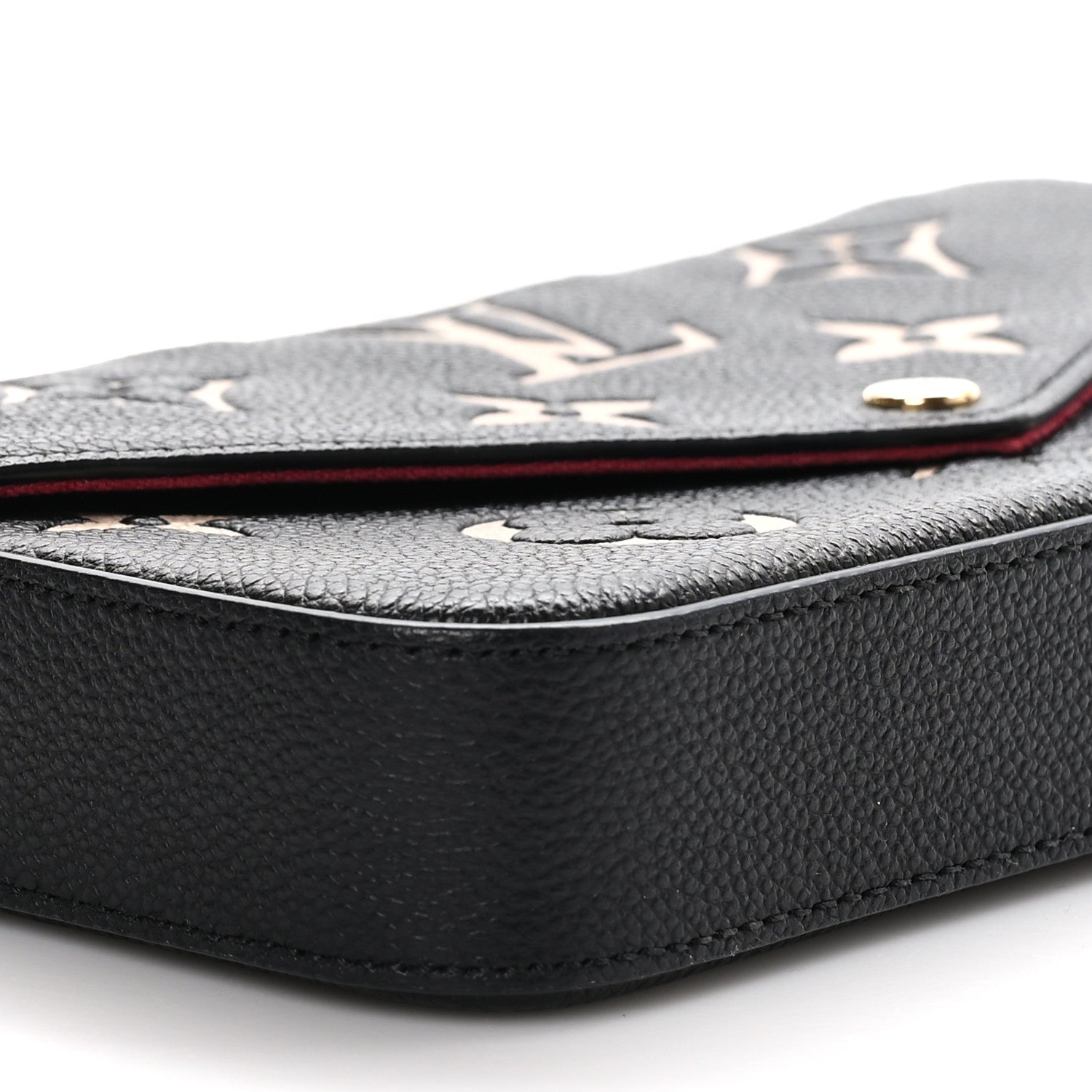 Louis Vuitton Empreinte Monogram Giant Felicie Pochette Black Beige 9 of 10