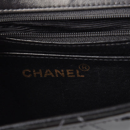Chanel Patent Quilted Medium Single Flap Black 6 of 12