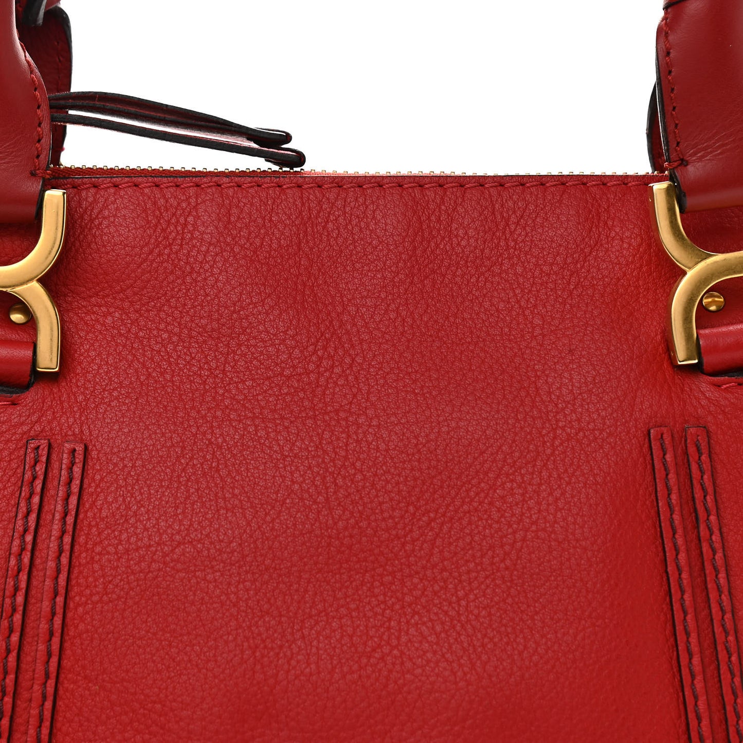 Calfskin Medium Marcie Satchel Red