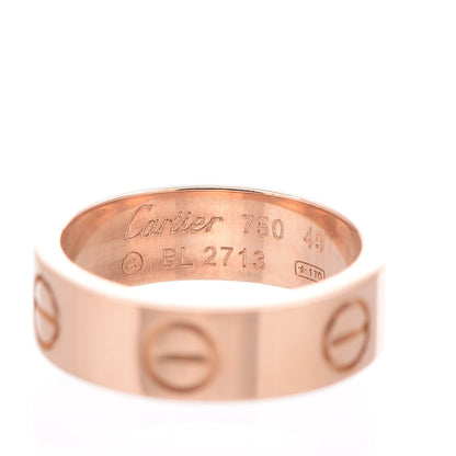 Cartier 18K Pink Gold 5.5mm LOVE Ring 49 4.75 4 of 5