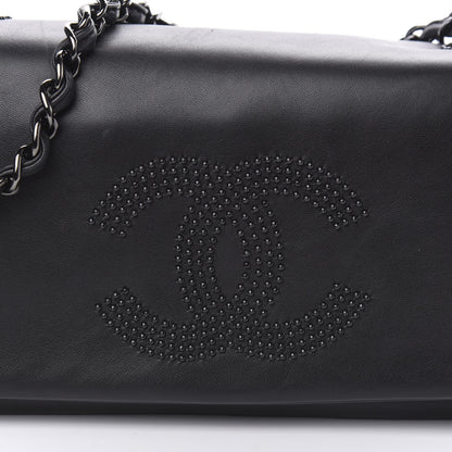 Chanel Lambskin Studded CC East West Flap Black 11 of 12