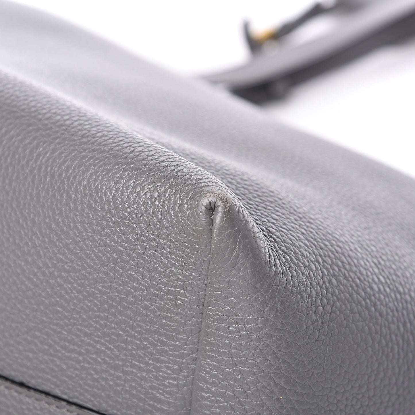 Vitello Daino Pocket Shopping Tote Marmo