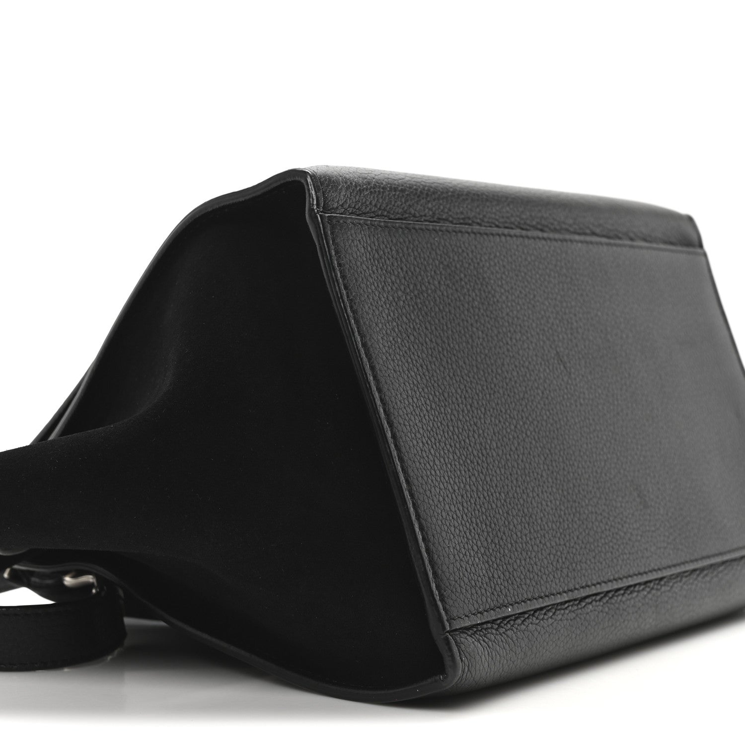 Celine Drummed Calfskin Suede Trapeze Black 14 of 17