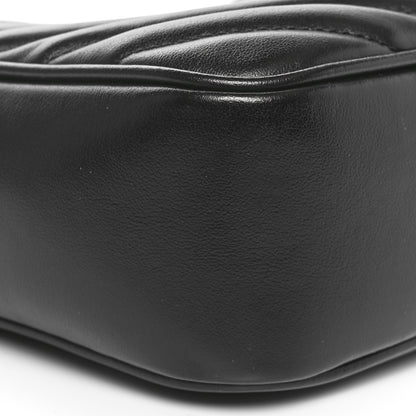 Saint Laurent Calfskin Matelasse Monogram Monochrome Lou Camera Bag Black 9 of 11