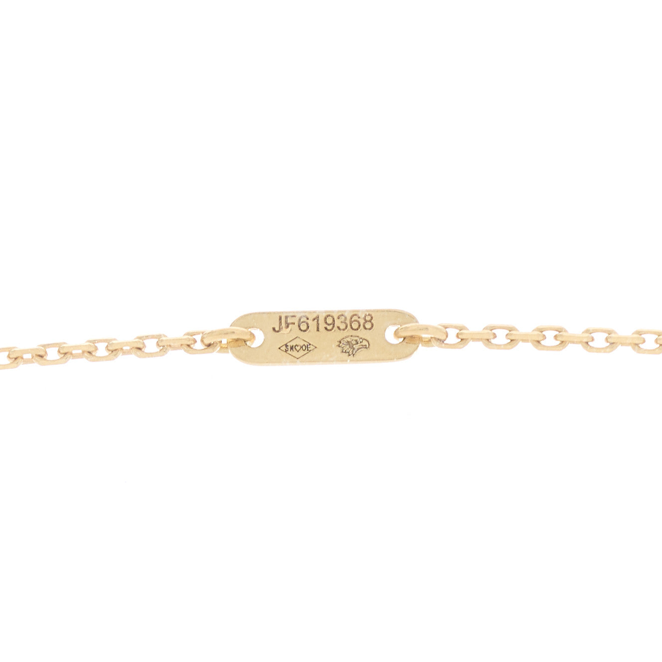 Van Cleef & Arpels 18K Yellow Gold Mother of Pearl Sweet Alhambra Pendant Necklace 4 of 5