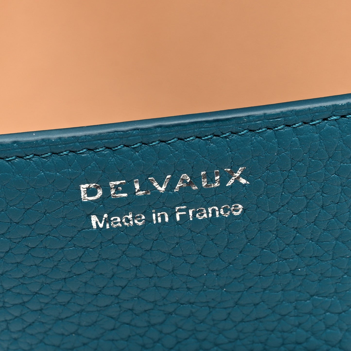 Grained Bullskin Presse A5 Pouch Peacock