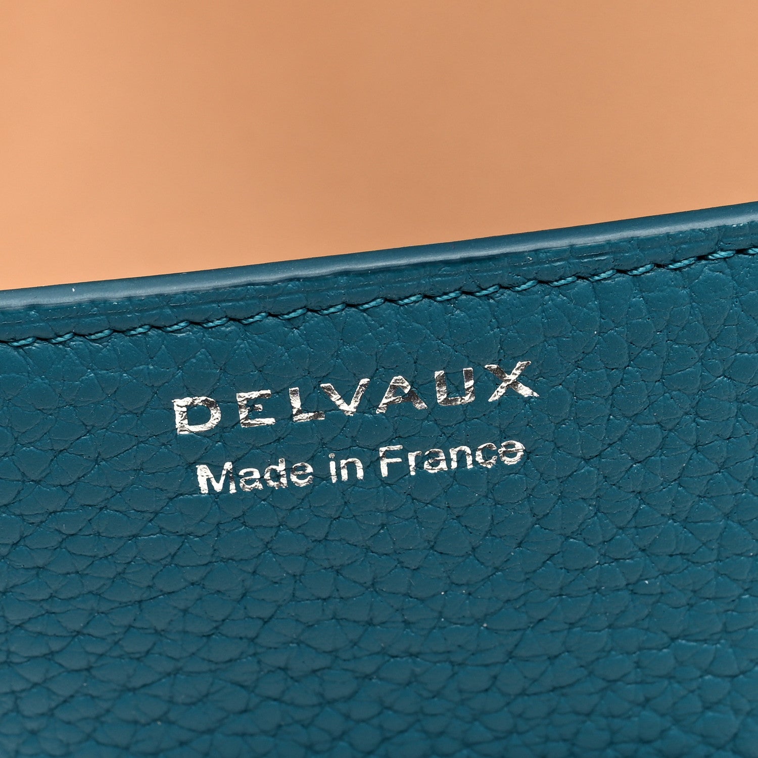 Delvaux Grained Bullskin Presse A5 Pouch Peacock 6 of 6