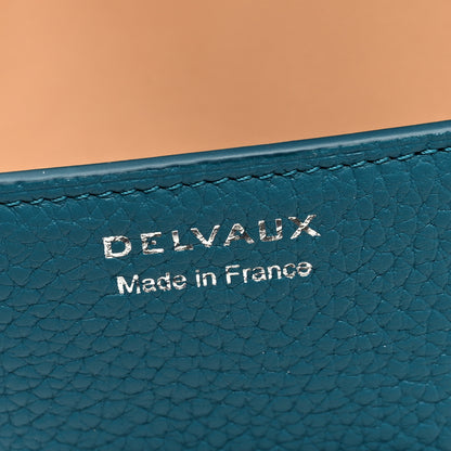 Delvaux Grained Bullskin Presse A5 Pouch Peacock 6 of 6