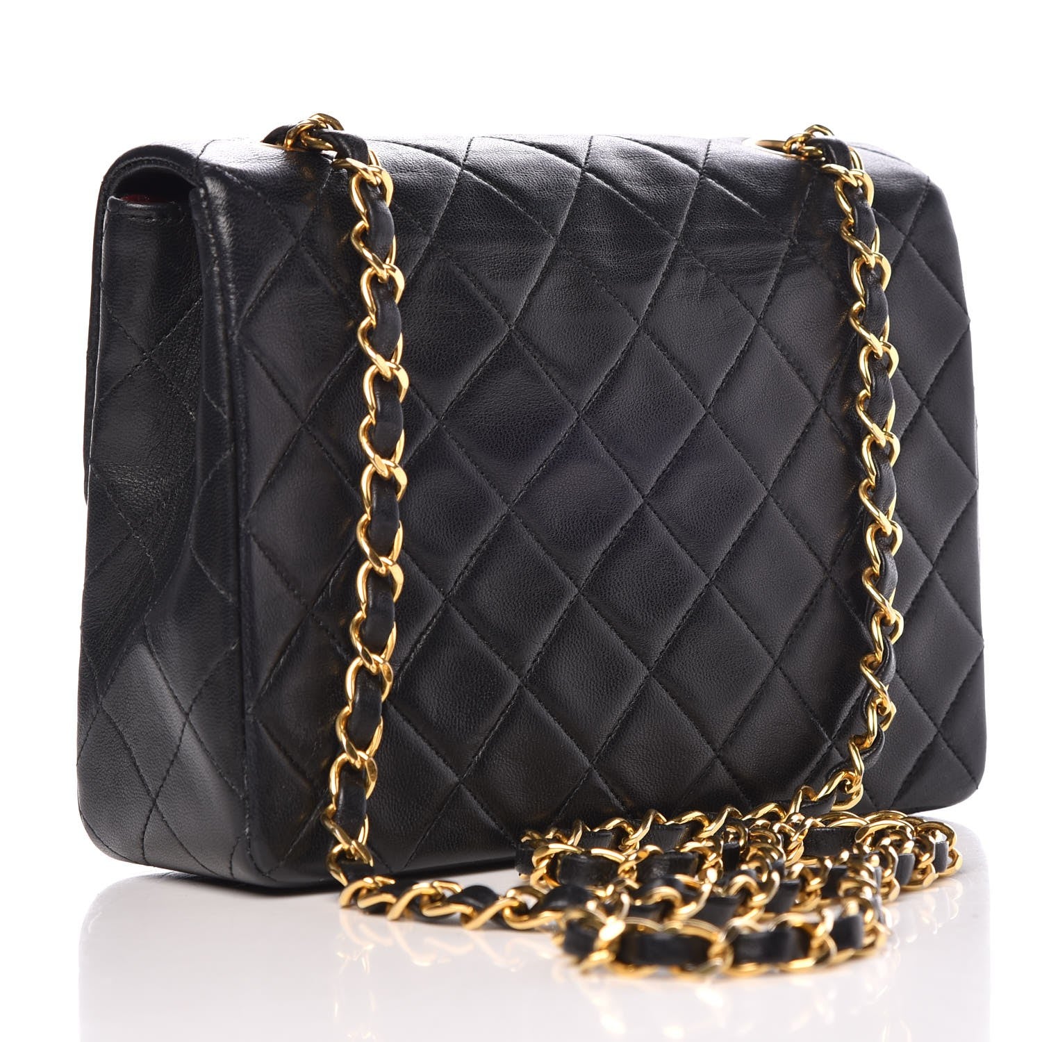 Chanel Lambskin Quilted Small Single Flap Black 3 of 8