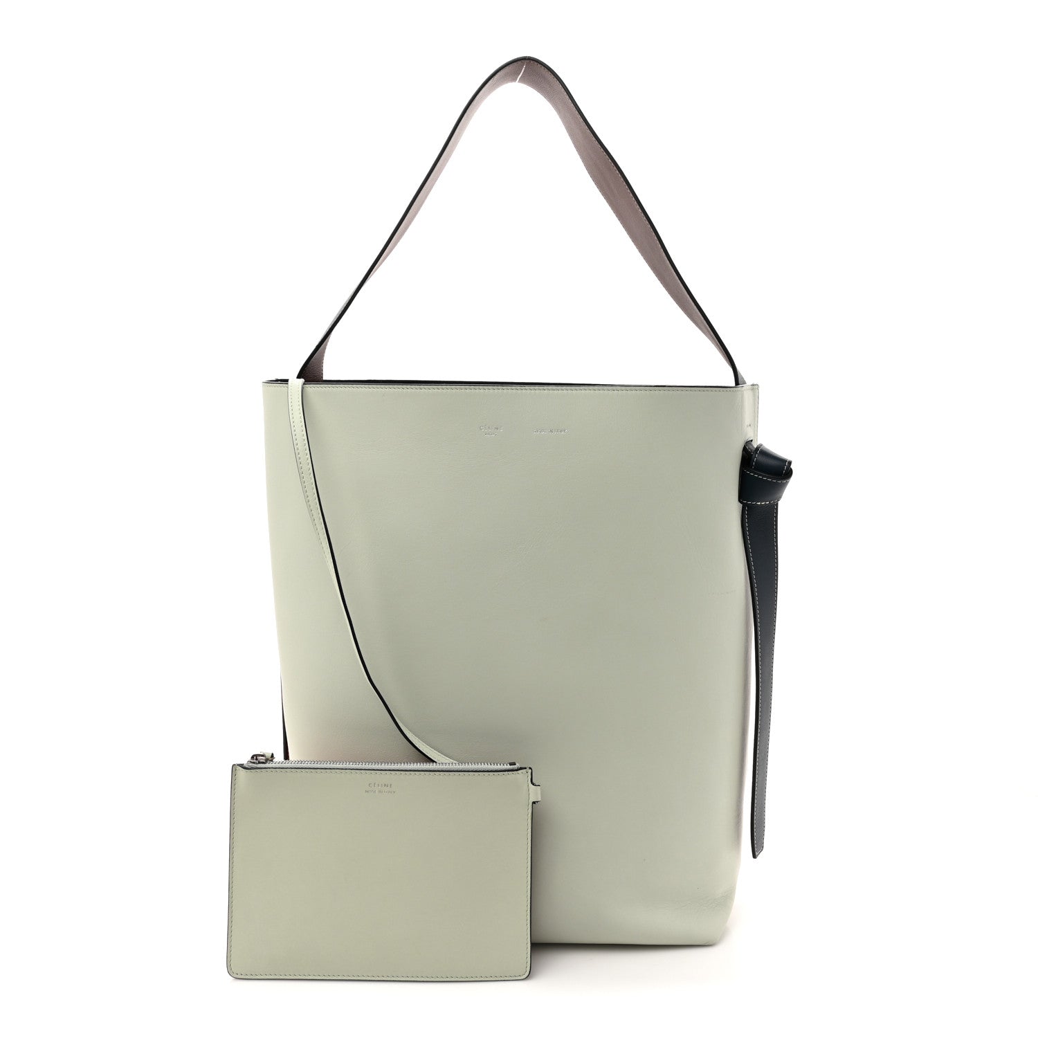 Celine Shiny Smooth Calfskin Small Twisted Cabas Jade Bright Red 3 of 12