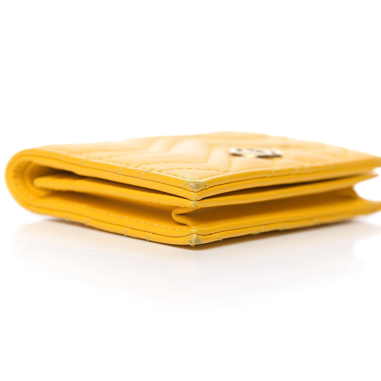 Calfskin Matelasse GG Marmont Card Case Stone Topaz