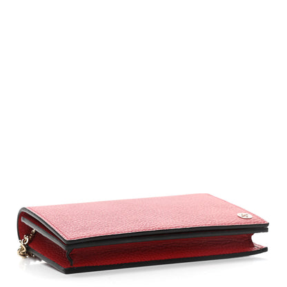 Gucci Dollar Calfskin Medium Betty Chain Wallet Red 4 of 11