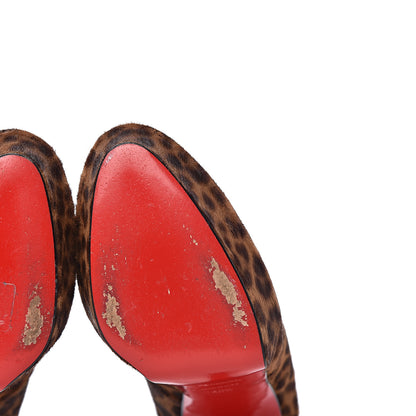 Christian Louboutin Calf Hair Leopard Bianca 140 Pumps 40.5 Leopard 9 of 14