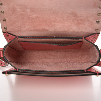 Valentino Garavani Pebbled Calfskin Rockstud Flap Crossbody Bag Paradise Rose 5 of 9
