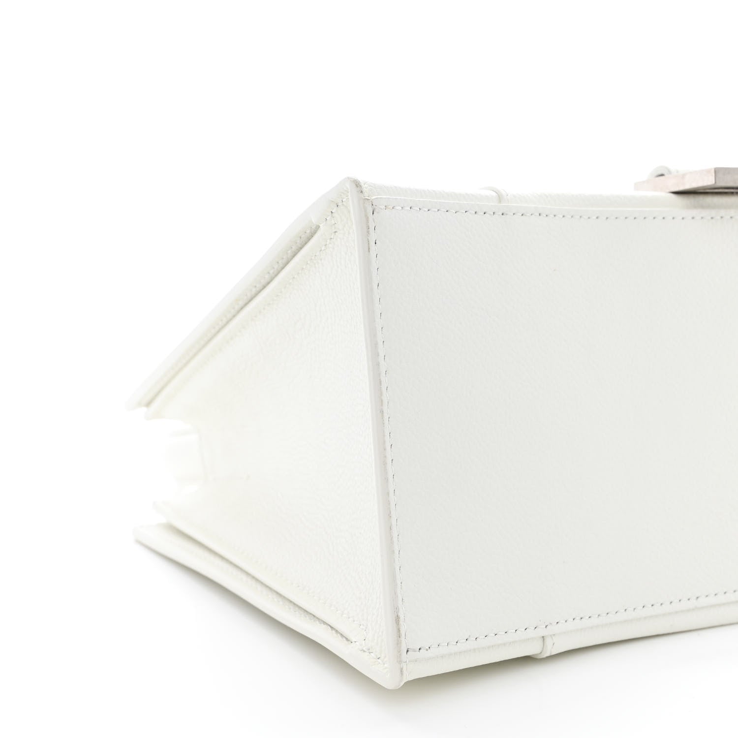 Balenciaga Grained Calfskin XS Hourglass East West Tote White 10 of 11