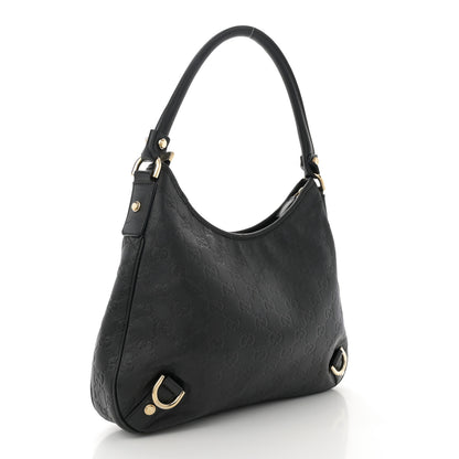 Gucci Guccissima Medium Abbey D Ring Hobo Black 3 of 13