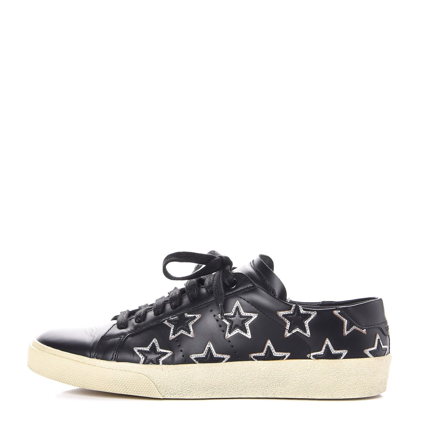 Nappa Star Court Sneakers 38.5 Black