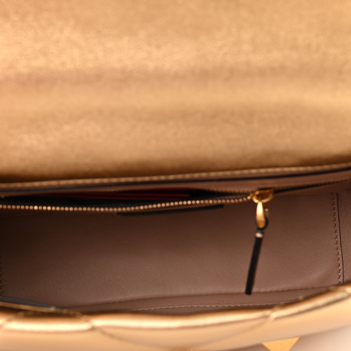 Nappa Medium Roman Stud Shoulder Bag Antique Brass