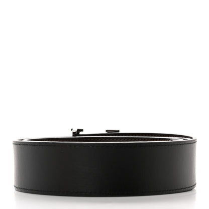 Louis Vuitton Calfskin 40mm LV Initiales Reversible Belt Dark 90 36 Dark Brown Black 2 of 9