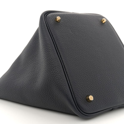 Hermes Taurillon Clemence Picotin Lock 22 MM Bleu Nuit 9 of 10