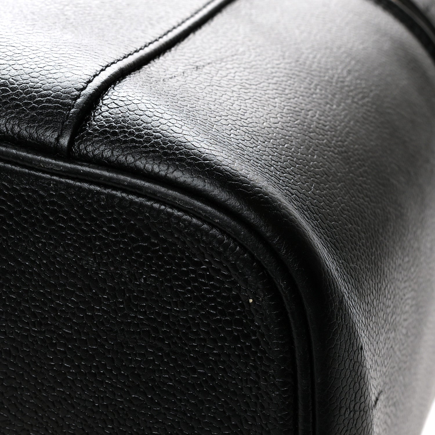 Chanel Caviar CC Vanity Train Case Black 12 of 13