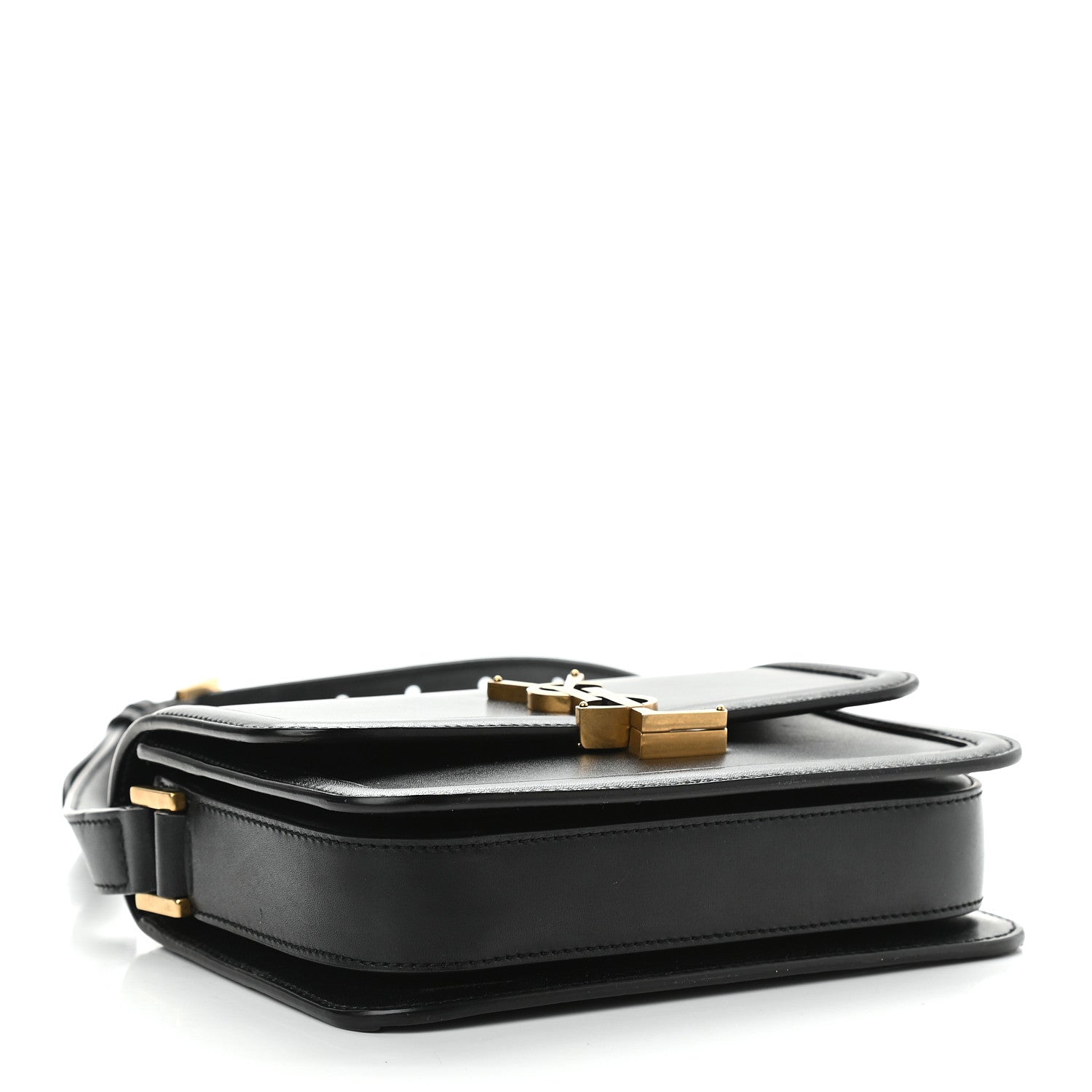 Saint Laurent Smooth Calfskin Small Solferino Satchel Black 4 of 8