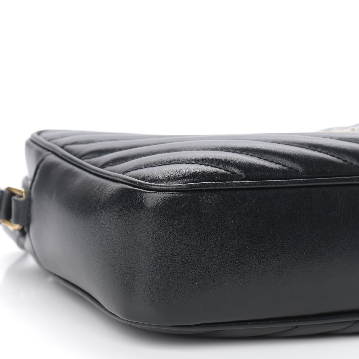 Saint Laurent Calfskin Matelasse Monogram Lou Camera Bag Black 8 of 9